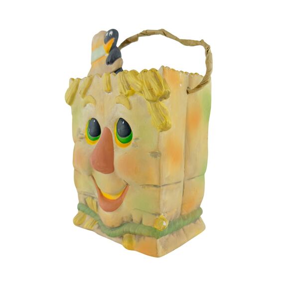 Vintage House of Lloyd Scarecrow Treat Bag Ceramic Fall Halloween Farm Decor - Picture 9 of 16